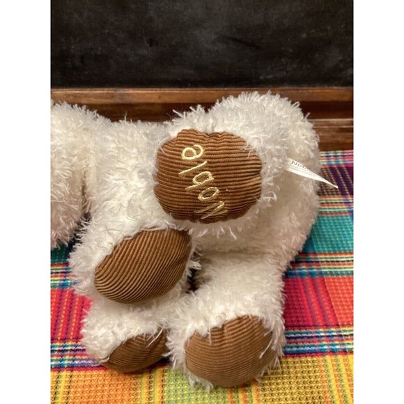 Barnes & Noble Dog Terrier Puppy Plush Cream White Brown Stuffed Animal “Noble” - Picture 11 of 12